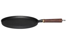 Maku Pancake pan cast iron wooden handle 26 cm