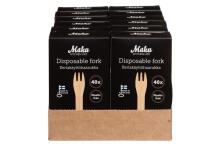 Maku Disposable fork 40 pcs display