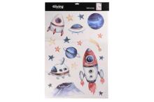 4Living Wall sticker spaceships 50 x 70 cm