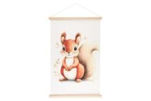 4Living Wall art Kakemono 60x90 cm cute animals assortment display