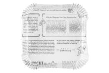 Saana Paper for air fryer black and white square 50 pcs