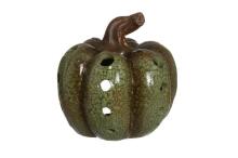 4Living Candle holder pumpkin green 13 cm