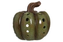 4Living Candle holder pumpkin green 17,5 cm