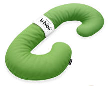 La Bebe™ Maternity Pillow Sì - Duo Art.223733 100% cotton, green. Multifunctional maternity pillow with memory foam filling
