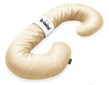 La Bebe™ Maternity Pillow Sì -Duo Art.223734 Kokvilna audums, bēšs. Daudzfunkcionāls spilvens/pakavs grūtniecēm, ar memory foam
