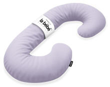 La Bebe™ Maternity Pillow Sì - Duo Art.246550 Linen fabric, lilac. Multifunctional maternity pillow with memory foam filling
