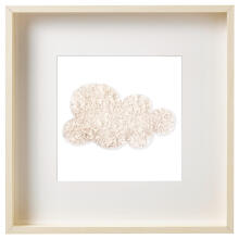 Room Accesories Art.297386 Decorative wall art in frame "Cloud" – fluffy textile panel for kids' room