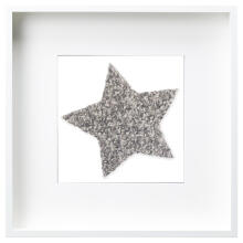 Room Accesories Art.447334 Decorative wall art in frame "Star" – fluffy textile panel for kids' room