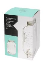 Glass jar for beverage 8 L