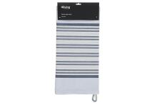 4Living Sauna seat cover stripe blue 150x50 cm