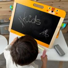 TOOKY TOY Educational Board 2in1 Magnetic Chalk for Children Magnets Sponge 6 pcs.