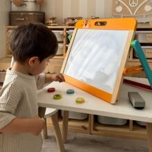 TOOKY TOY Educational Board 2in1 Magnetic Chalk for Children Magnets Sponge 6 pcs.