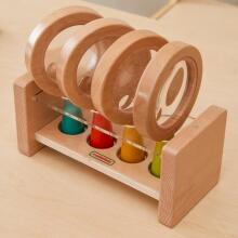 Set of Wooden Magnifying Glasses with Container