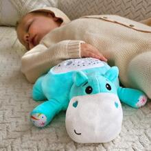 WOOPIE BABY Cuddly Toy 2in1 Projector Sleeper Hippopotamus