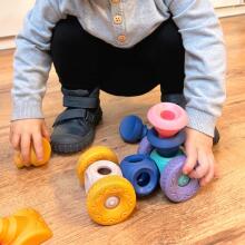 WOOPIE BABY Sensory Construction Blocks Squeeze Puzzle 13 pcs.