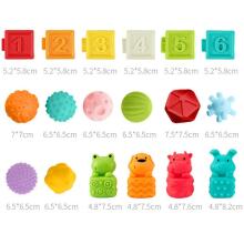WOOPIE BABY Sensory Puzzles Squeeze Puzzle Sound Learning to Count 20 pcs.