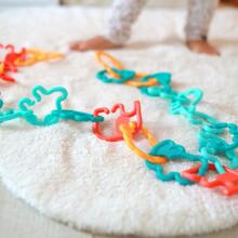 WOOPIE BABY Sensory Toy Teethers for Babies Pendants Animals Chain 24 pcs.