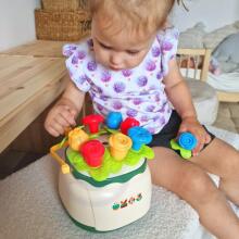 WOOPIE BABY Flower Basket Sorter Educational Puzzle Threading