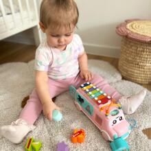 WOOPIE BABY Musical Car Sorter with Cymbals Pink
