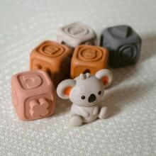 WOOPIE BABY Educational Set Pyramid Sensory Blocks 2in1 Teether Numbers