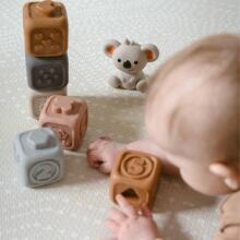 WOOPIE BABY Educational Set Pyramid Sensory Blocks 2in1 Teether Numbers