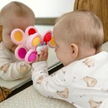 WOOPIE BABY Space Spinner Pop-it Sensory Toy Interchangeable 3 pcs Pink.
