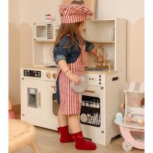 TOOKY TOY Large Wooden Multifunctional Kitchen Modern Accessories