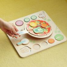 CLASSIC WORLD Wooden Pizza Slicer Puzzle Vegetables 22 pcs.