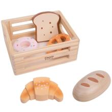 CLASSIC WORLD Set of Wooden Baking Tools in Basket, 6 pcs.