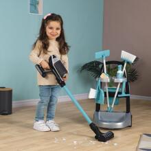 SMOBY Cleaning trolley with Rowenta vacuum cleaner with sound + 10 accessories