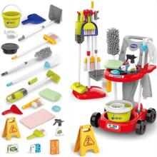 WOOPIE XXL Cleaning Set 3in1 Trolley 29 pcs. Red