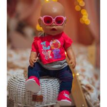 WOOPIE modes lelles apģērbs LOVE brilles apavi 43-46 cm