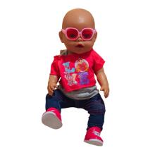 WOOPIE modes lelles apģērbs LOVE brilles apavi 43-46 cm