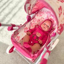 WOOPIE ROYAL Baby Doll in Teddy Bear Suit 46 cm