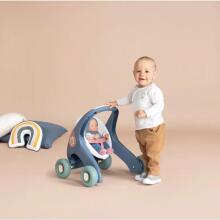 SMOBY Little Walker Pusher 3in1 bērnu ratiņi + lelle