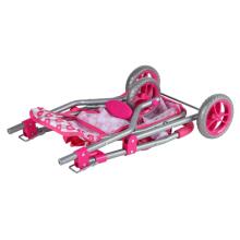 WOOPIE ROYAL 3-Wheeled Doll Stroller Heart Pink