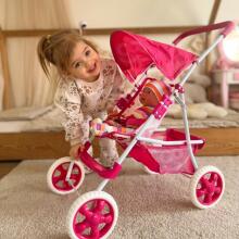WOOPIE ROYAL Doll's Pram Floral Stroller
