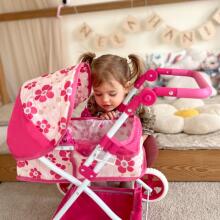 WOOPIE ROYAL Doll's Pram Deep Adjustable Handle