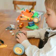 WOOPIE Construction Bricks Set Vehicles STEM 163 pcs.
