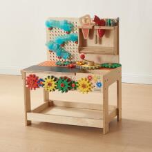 MASTERKIDZ Wooden Montessori STEM Workshop with Tools + Accessories