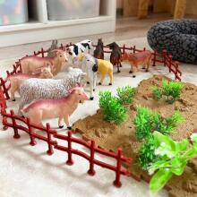 WOOPIE Set of Farm Figures + Chest 57 pcs.