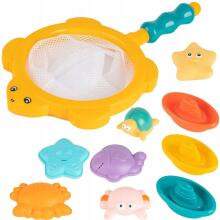 WOOPIE BABY Sea Animals Bath Set + Boats + Fishing Net