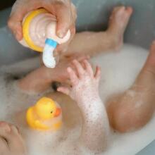 WOOPIE BABY Bath Toys Cup + Duck + Soap Dispenser Set
