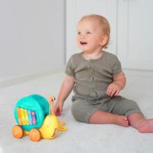 WOOPIE 4in1 Pull Snail Cymbals Gears Sensory Launcher + Small Car