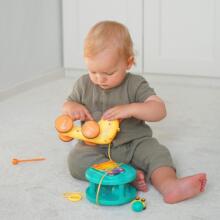 WOOPIE 4in1 Pull Snail Cymbals Gears Sensory Launcher + Small Car
