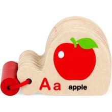 VIGA Wooden Book for Learning the Alphabet and English Montessori