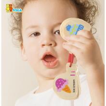 VIGA Wooden Book for Learning the Alphabet and English Montessori