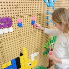 Набор MASTERKIDZ из 64 геометрических колышков для STEM-досок