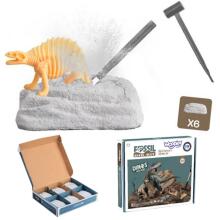 WOOPIE Excavation 6in1 Dinosaur Skeleton Little Archaeologist 6 pcs.