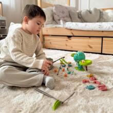 WOOPIE Balance Scale Balance Board Game Fishing Dinosaur Fish Learning Abacus